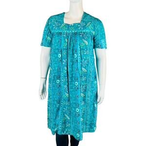 Styled by Soybury House Coat Womans Large Dress Floral Mu Mu Patio Lounger VTG